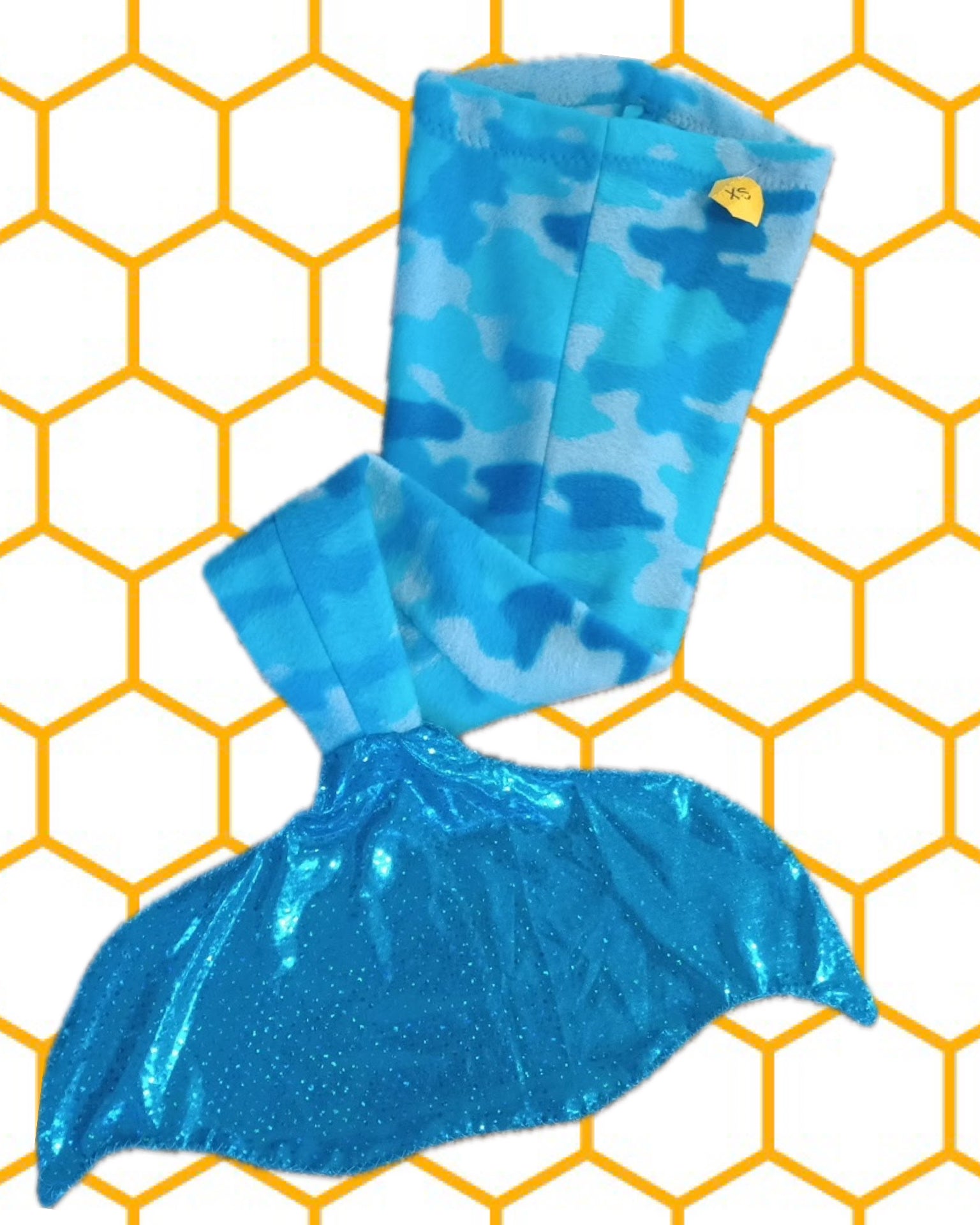 Blue Camo Mermaid Tails Blanket